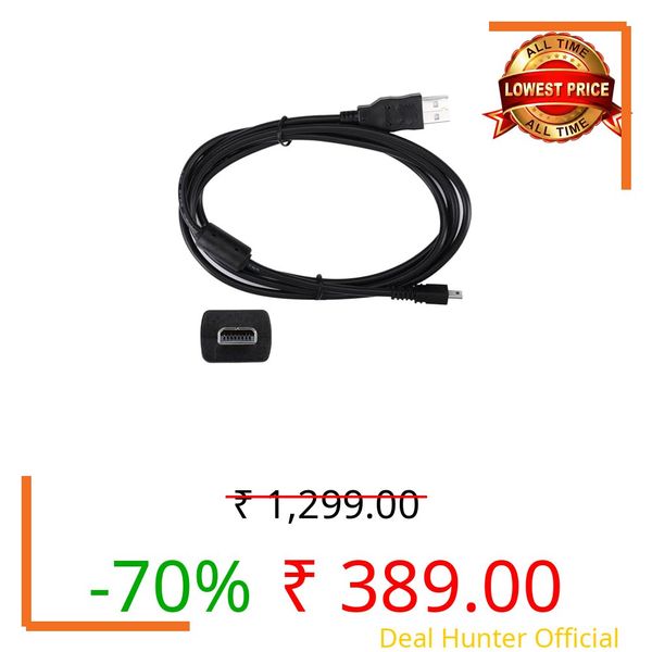 myikenjoy Camera USB Cable Cord for Sony Cyber-Shot DSC-H400 DSC-W830 DSC-TF1 DSLR-A900 Alpha 900 α900 for Camera Data Transfer Cable 5FT