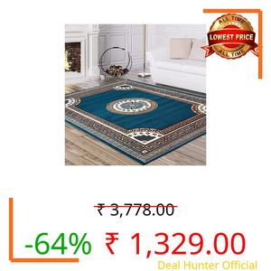 JAID CARPET Home Decoration Acrylic Washbal Carpet for Your Living Room & Drawing Room Aywhere in Your Home (150x210 CM)- 5x7 ft