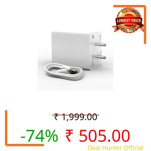 67W Charger for Xiaomii Redmii 13 5G MI Xiaomii 67W Fast Charger USB-C Charging Adapter - Quick Charge 4.0 Power Delivery PD Charger with Cable for Redmii Note, Poco, Mi Phone Series (SB1,White)