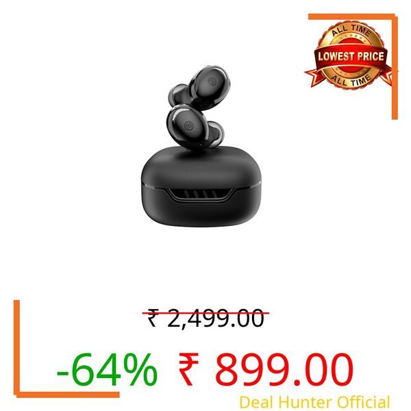 Noise Buds Trance in-Ear Truly Wireless Earbuds with 45H of Playtime, Low Latency(up to 40 ms), Instacharge(10 min=200 min), BT v5.3(Jet Black)
