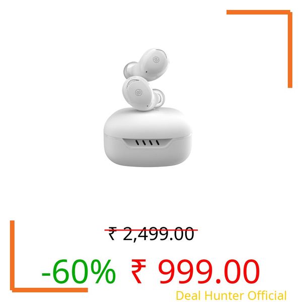 Noise Buds Trance in-Ear Truly Wireless Earbuds with 45H of Playtime, Low Latency(up to 40 ms), Instacharge(10 min=200 min), BT v5.3(Snow White)
