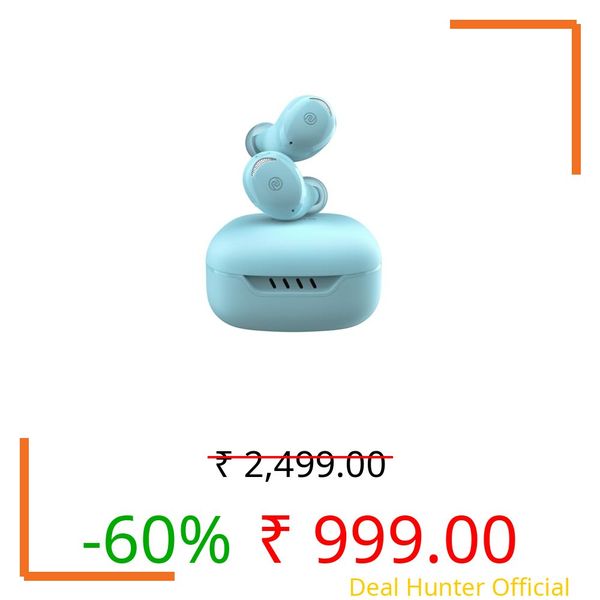 Noise Buds Trance in-Ear Truly Wireless Earbuds with 45H of Playtime, Low Latency(up to 40 ms), Instacharge(10 min=200 min), BT v5.3(True Blue)