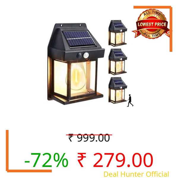Drumstone 𝟏𝟓 𝐘𝐄𝐀𝐑𝐒 𝐖𝐀𝐑𝐑𝐀𝐍𝐓𝐘 Solar Wall Lantern with 3 Modes & Motion Sensor – Waterproof Exterior Lighting with Clear Panel – Best Gift for Homeowners, Garden Enthusiasts