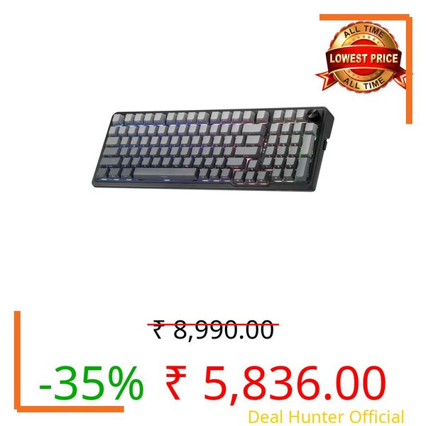 Redragon K686 PRO 98 Keys Wireless Gasket RGB Gaming Keyboard, 3-Mode PBT Mechanical Keyboard w/Hot-Swap South-Facing RGB Socket, Dedicated Knob Control & 5-Layer Noise Dampening, Gradient PBT Keycaps