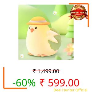 Desidiya® Chicken Rechargeable Silicone Night Lamp - Farm Animal Lamp, Kids Night Light, Nursery Decor, Birthday Gift, Silicone LED Light