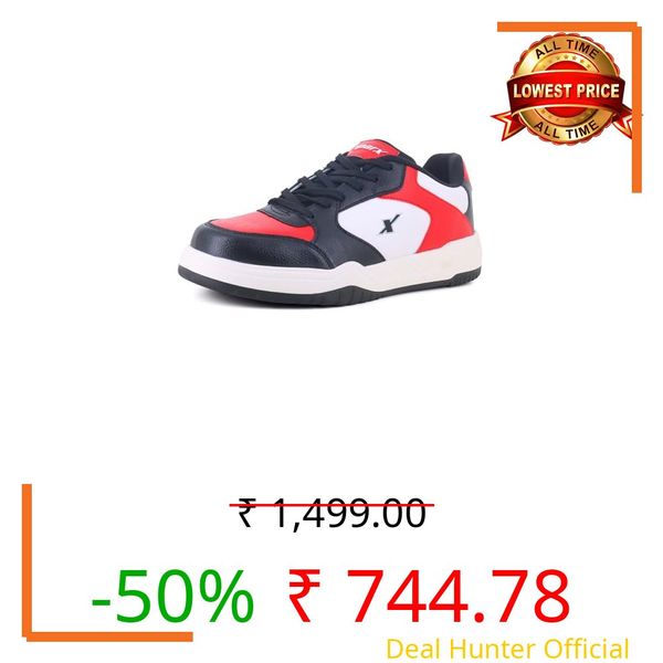 Sparx Casual Shoe SM-9059 Black Red for Men