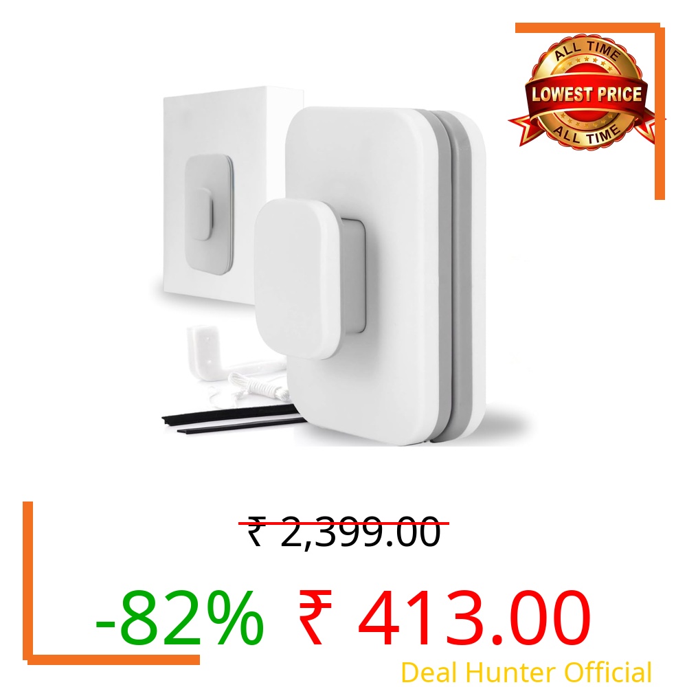 Kooce Premium Magnetic Window Glass Cleaner Wiper – Dual-Sided Scratch-Free Cleaning Tool for Homes & Buildings