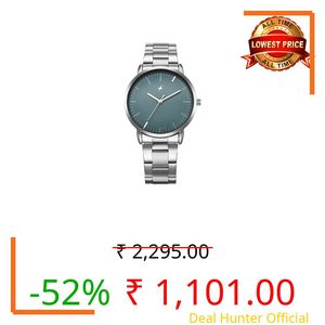 Fastrack Stunners X Special Edition Quartz Light Blue Dial Leather Analog Watch for Men