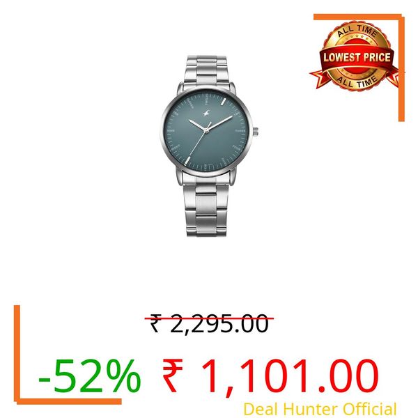 Fastrack Stunners X Special Edition Quartz Light Blue Dial Leather Analog Watch for Men