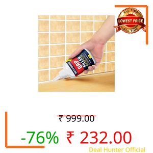 Unity Brand Tiles Gap Filler Waterproof, Gap Sealant, Grout, White Cement Paste Tube, Gap Filler for Walls and Joints, Waterproof Sealant, Tile Gap Filler Tube for Kitchen, Bathroom (280 ML.)