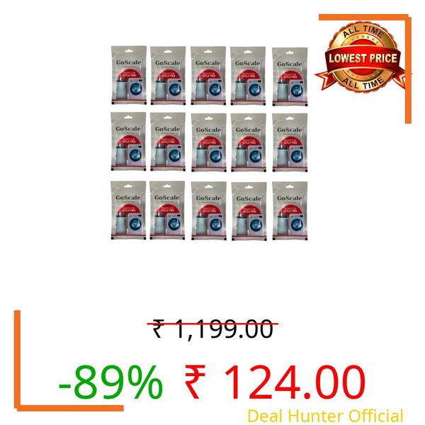 Niceter LG Washing Machine Drum Cleaning Powder Descaling Powder For Top & Front Load LG SACAL-G-O Washing Machines (100G)-Scale Remover & Washing Drum Cleaner For Cleaner,Fresher Laundry (Pack of 12)
