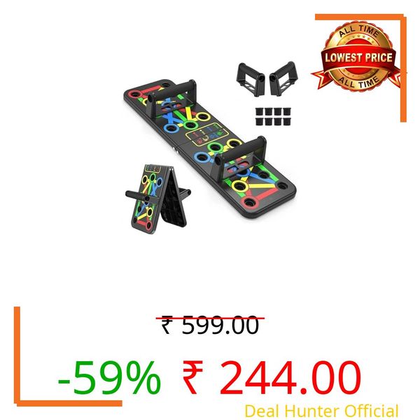 DFF 15 In 1 Pushup Board: Premium Gym Equipment for Home Workout, Versatile Pushup Stand, Ideal Home Gym Equipment for Strength Training and Fitness, Durable and Ergonomic Design