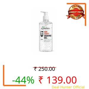 Aromaface Herbals Non Foamy Shaving Gel, 500ml, Clear