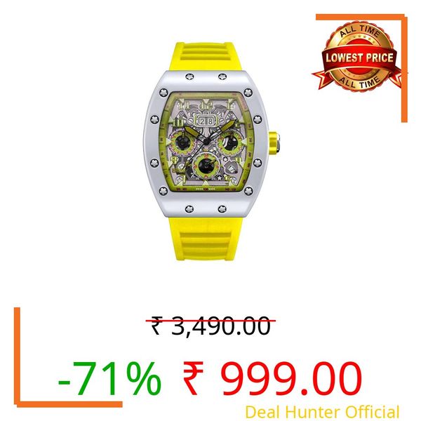 FENSIR® Men's Automatic Mechanical Watch | Barrel Design, Stainless Steel, 10M Waterproof Sport Watch