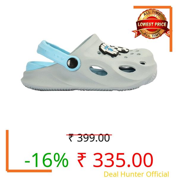 Max Boys Jibbits Clogs(Grey_26)