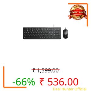 HP KM190 Wired Mouse and Keyboard Combo (AB3D3AA)