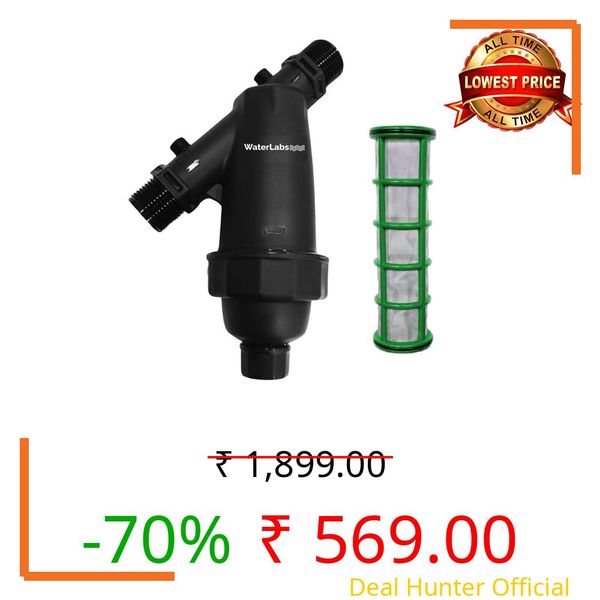 WaterLabs WL0820 Water Tank Filter | 50 Micron | SS 304 Grade Stainless Steel Mesh | UV Stabilized Material | 1 Year Warranty | Cleans Sand, Dirt & Sediments (3/4" Filter | 20MM)