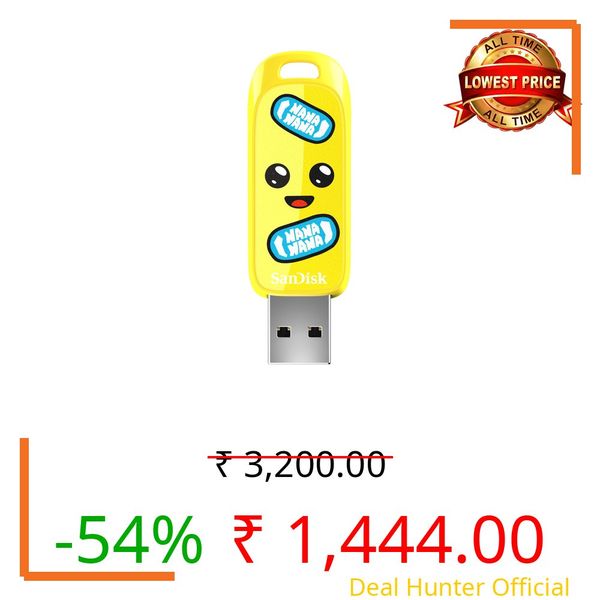 SanDisk Peely Edition USB - Fortnite, 128GB, Up to 130MB/s, 5Y Warranty