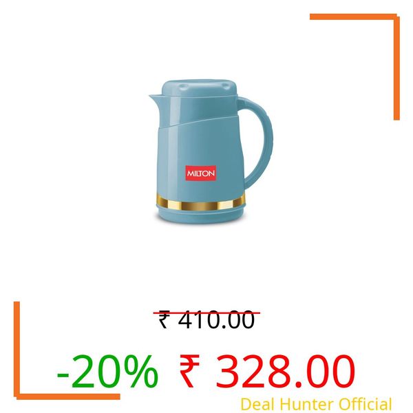 Milton Renova 500 Water Jug, PU Insulated Inner Stainless Steel Hot & Cold Jug, BPA Free, Leak Proof, 450 ml, Special Blue, Ideal for Tea, Coffee, Water,Hot Beverages