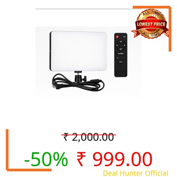 GiftMax® RL-11 11" LED Video Soft Light Panel, 35W for Studio Photography | Video Recording | Conference | YouTube,2700K-5700K CRI95+ | with Remote Control