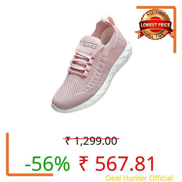 Go Ride Womens Dolphin Running Shoe (Pink, UK Footwear Size System, Adult, Women, Numeric, Medium, 5)