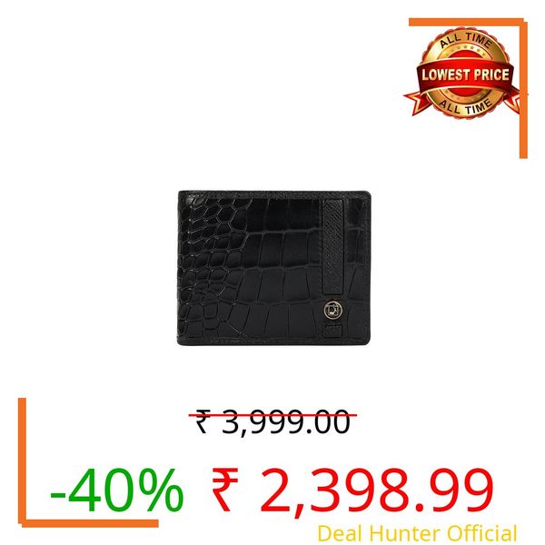 Da Milano Leather RFID Wallet for Men with Multicard Slot - Black (10287OL)