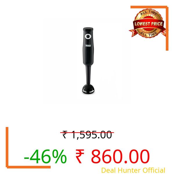 BOSS Classic Hand Blender 175W with Variable Speed & 2 Year Warranty | Black