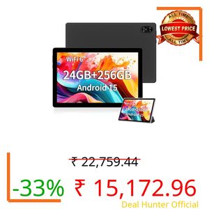 JXCNSNW 10.1" Android Tablet, Dual SIM 4G LTE, 24GB RAM, 256GB Storage, Support 1TB Extension, IPS Touch Screen, Dual Camera, WiFi/WLAN/Bluetooth/GPS, TYD