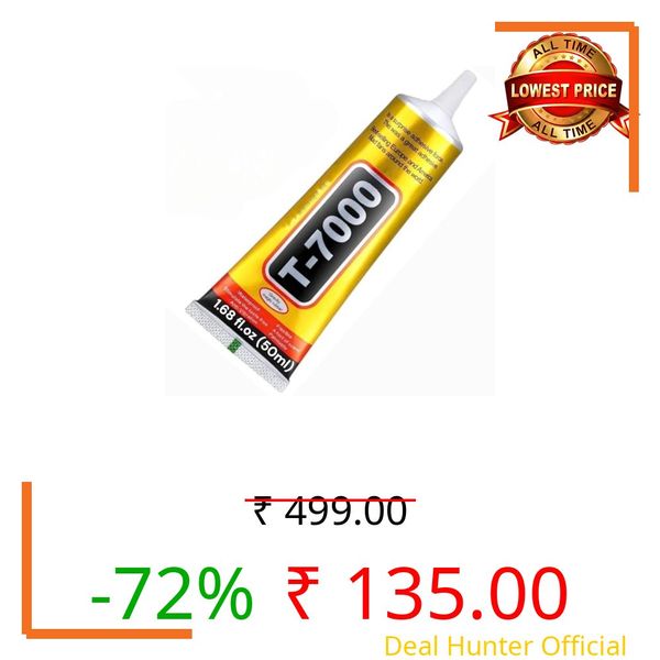 T7000 50ml Glue (Mobile Screen,Tablet,Electronics Repair,Glass,Plastic,Leather,Shoe,Crafts and Fabric,DIY Projects)