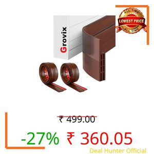 GROVIX 2 Pack Silicon Door Bottom Sealing Strip Rubber | Under Door Gap Filler Strip Rubber | Door Gap Sealing Strip | Door Sealer from Cockroach, Insect, Bugs, Door Seal Strip Air & Dust 39 Inch