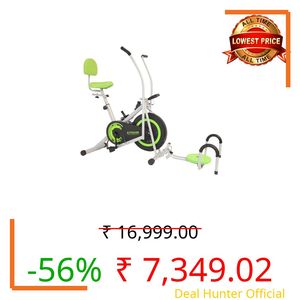 FITGUARD by STAYFIT Airbike FG-AB 333 | Exercise bike | Gym Cycle for home | Mx Wt : 120 KG (Green FG-AB 333)