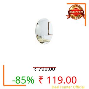 Oval Shape Adhesive Mirror for Wall Bedroom Living Room Basin Mirror Bathroom Wall Mirror Both Side Sticker Acrylic Wall Mirror Full Length
