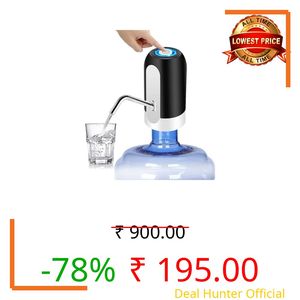 Blackt Electrotech BT028WD Automatic Wireless Water Dispenser Pump – USB Rechargeable Pump for 20-Litre Bottles