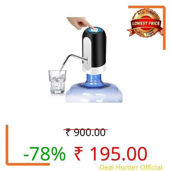 Blackt Electrotech BT028WD Automatic Wireless Water Dispenser Pump – USB Rechargeable Pump for 20-Litre Bottles