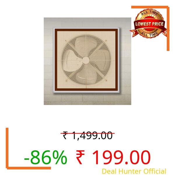 Classic Mosquito Net for Window - Exhaust Fan Ventilation Mesh for Bathroom & Kitchen | Pre-Stitched 30x45 cm, Brown | 120 GSM Fiberglass with Self-Adhesive Tape