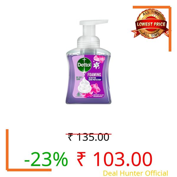 Dettol Orchid & Lily Fragrance Foaming Handwash 250ml