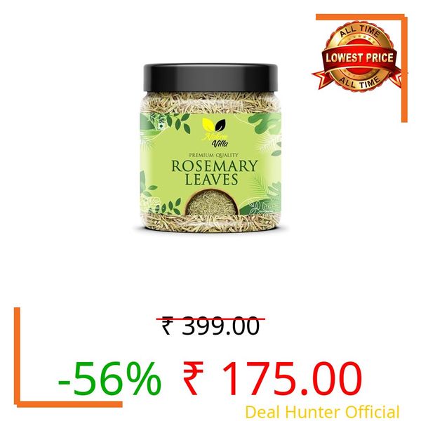NATURE VILLA Organic Rosemary Leaves 250g | Premium Dried Rosemary for Cooking, Herbal Tea, Hair Care, Scalp Massage, Hair Nourishment, DIY Beauty Recipes, Aromatic Culinary Herb