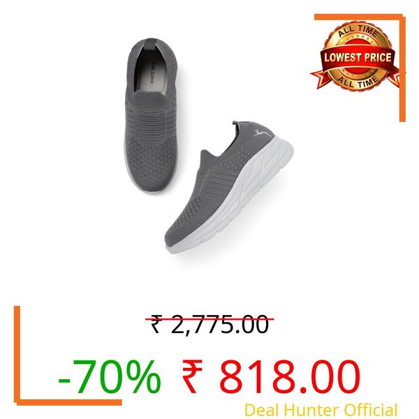 Marc Loire Women Smart Casual Lightweight Slip-On Sneakers Shoes (Dark Grey, UK Footwear Size System, Adult, Women, Numeric, Medium, 8)