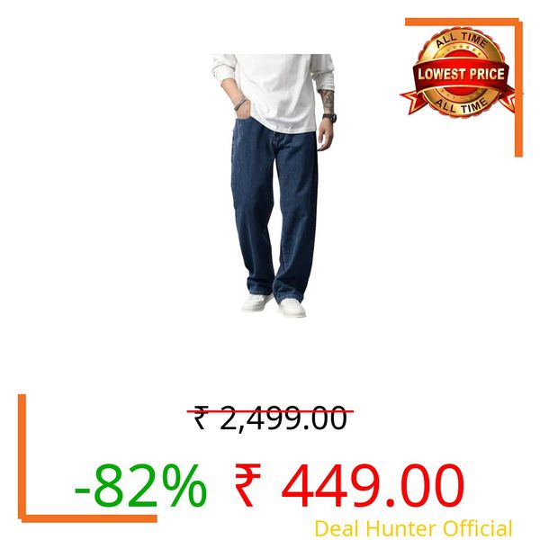 TAGAS Men Mid Rise Relaxed Jeans (MDJ-22-LOOS 36_Dark Blue