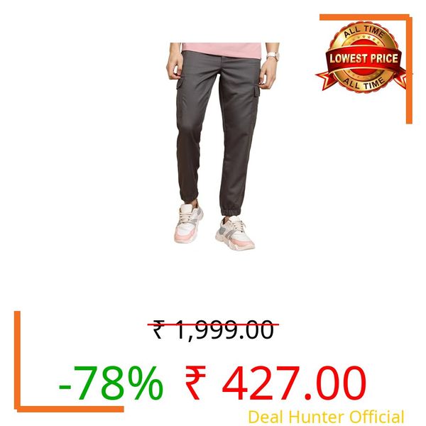 Highlander Men Regular Fit Cargo Jogger Trouesr