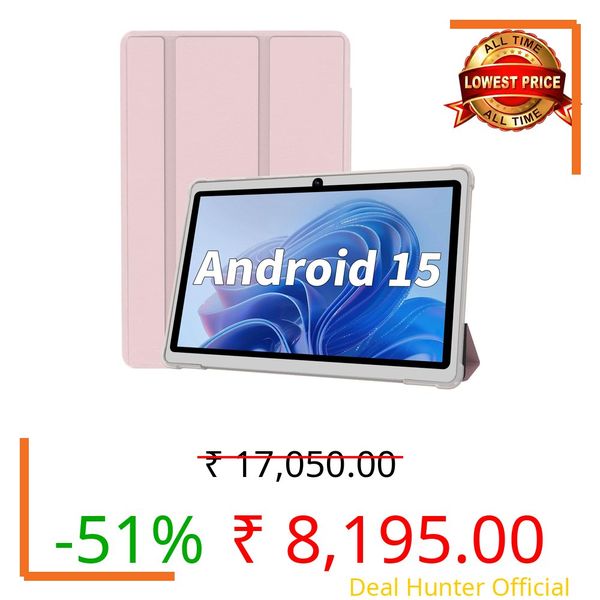 HNVHNV Android 15 Tablet, 7" Tablet, 9GB RAM, 32GB ROM, 1TB Expansion, Quad-Core Processor, Dual Camera, WiFi 5G/2.4G, Bluetooth, Parental Control, Drop Proof Case