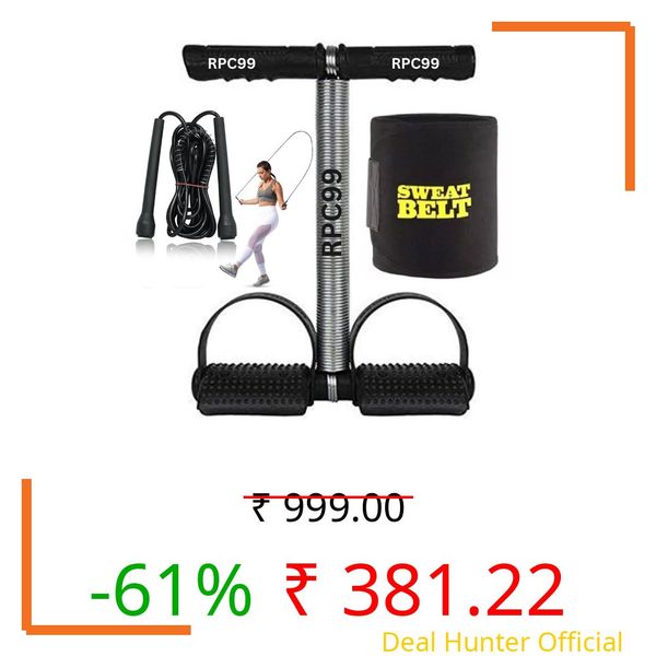 RPC99 Gym Home Workouts Equipment Combo Set for Men Women Exercise Machine for Women and Men (STT & PENC R0PE & SWT)