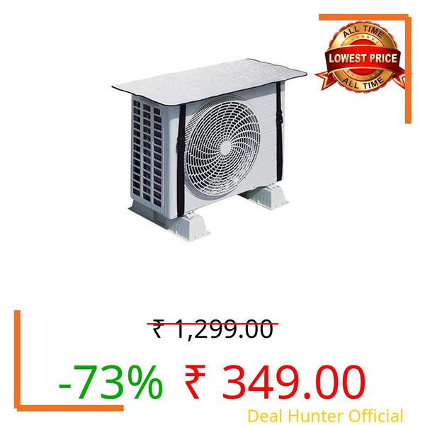 Click Unique || Split Ac Cover Outdoor Unit Cover | Heat-Insulated, Weather-Resistant Protection | Extend AC Lifespan & Boost Energy Efficiency ac outdoor unit protector (Pack of 1)4 layer protection