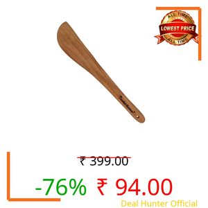Cooker&Mixer™ Wooden Flip/Spatula/Ladle for Cooking Dosa/Roti/Chapati | Kitchen Tools | No Harmful Polish | Handmade | Cookware (Spatula)