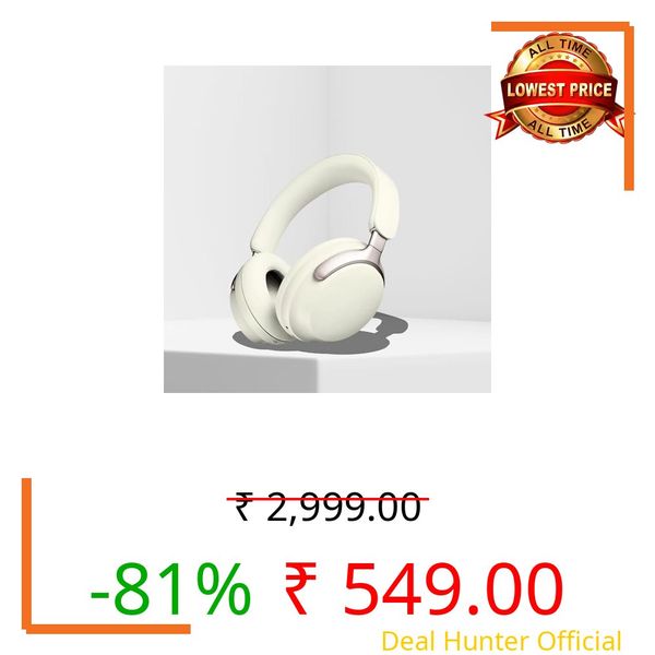 Drumstone (𝟏𝟔 𝐘𝐄𝐀𝐑 𝐖𝐀𝐑𝐑𝐀𝐍𝐓𝐘 Wireless Headphones with Noise Reduction – HiFi Sound, Quality HD Calls, Adjustable Soft Sponge & Foldable, Perfect for Music & Gaming