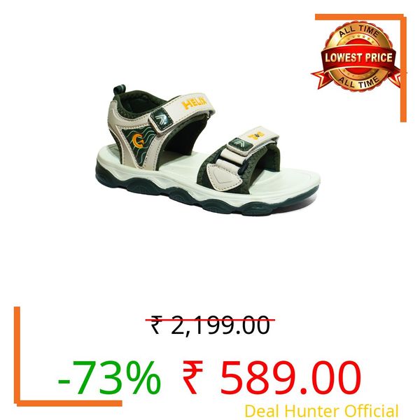 G&D Helix Unisex Kids Sandals with Mesh Sole EVA Cushion Material for all-day Comfort & Breathable, Lightweight | Stylish Indoor & Outdoor | Causal Sandals