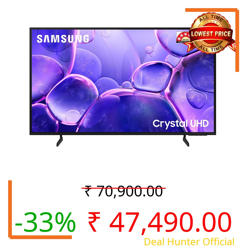 Samsung 138 cm (55 inches) Crystal 4K Ultra HD Smart LED TV UA55U8400FULXL (Black)