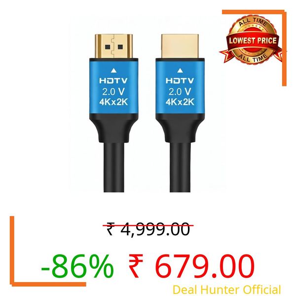 GANIX High-Speed 3D 4K 10 Meter HDMI Cable HDMI 2.0 Supported | 4K 60Hz, HD Audio & Video 2160p I Certified 18Gbps with Ethernet Support (10M)