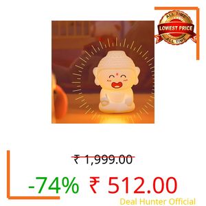 Desidiya® Laughing Buddha Lamp, Buddha Gifts, Cute Kid Buddha Silicone Touch Lamp, Birthday Gift for Girls and Boys, Multicolor Touch Control Led Beside Night Light Kids | Living Room Home Decor