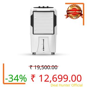 Crompton Optimus Desert Air Cooler 80L| High density honeycomb| Auto fill| Water Level indicator| Fully collapsible Louvers| 4 way Air deflection| Humidity control| Cooling mode & Auto Swing